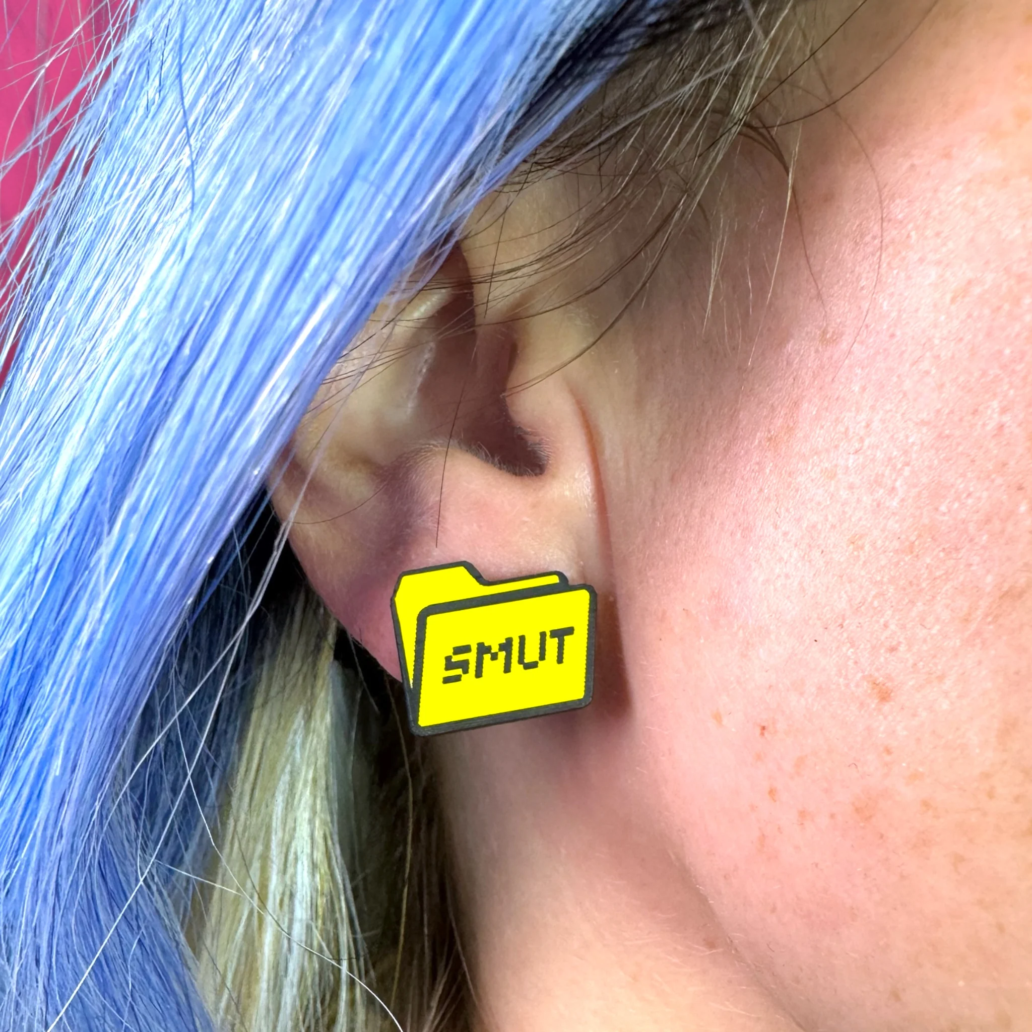 Definitely Not A Folder Full of Smut Earrings - Image 2