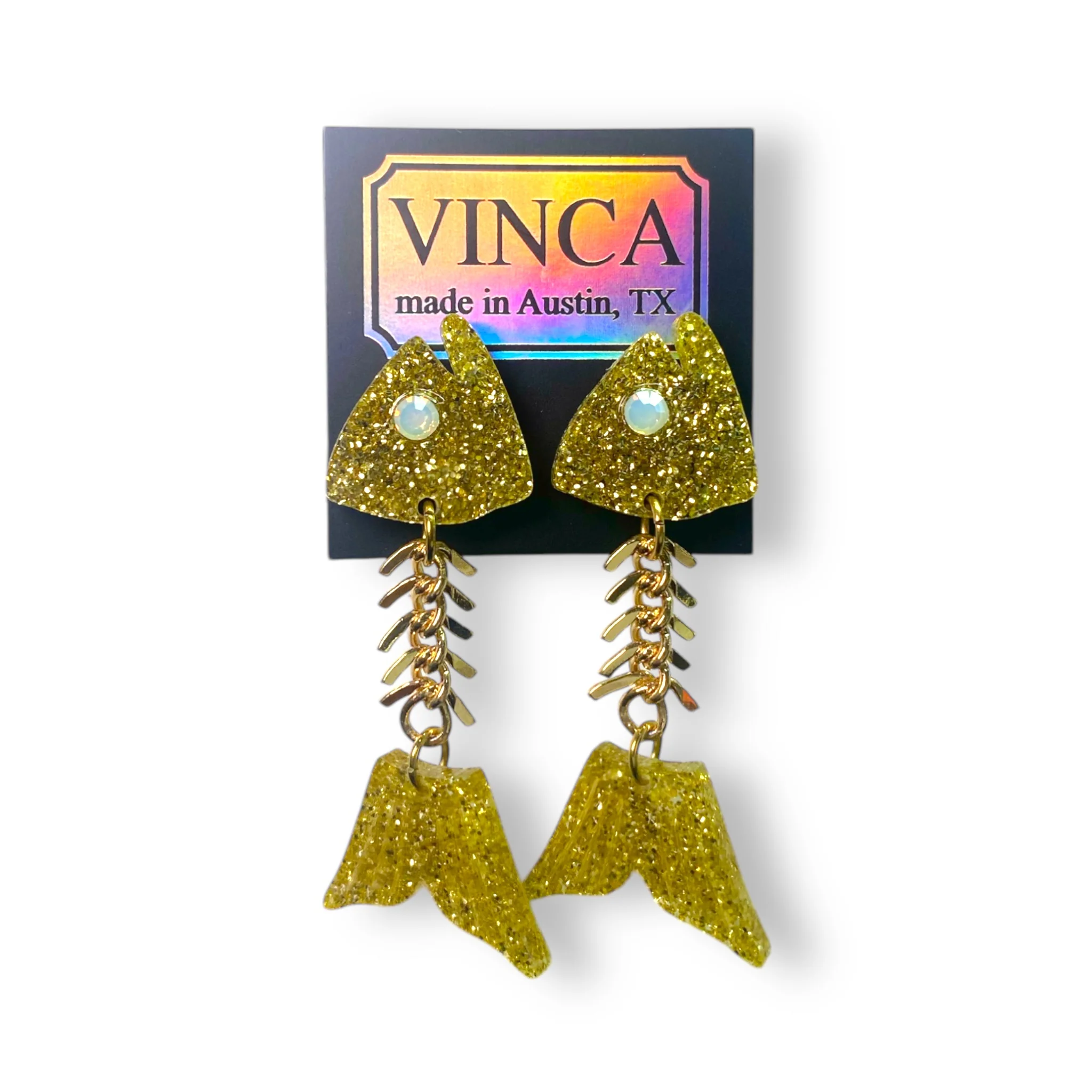 Gill-ty Pleasure Fish Bone Earrings - Image 8