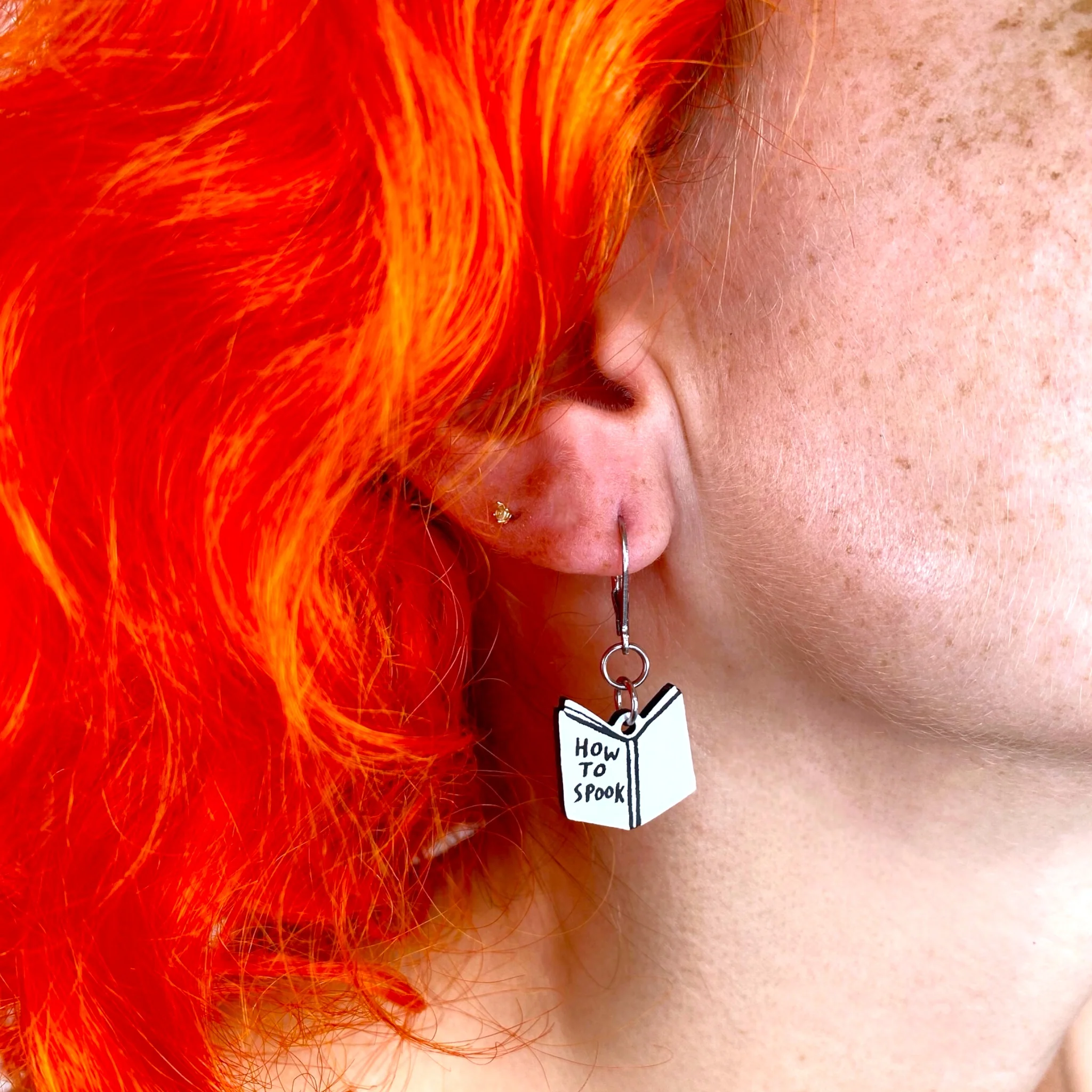 Gemma Correll How to Be Spooky Ghost Dangle Earrings - Image 3