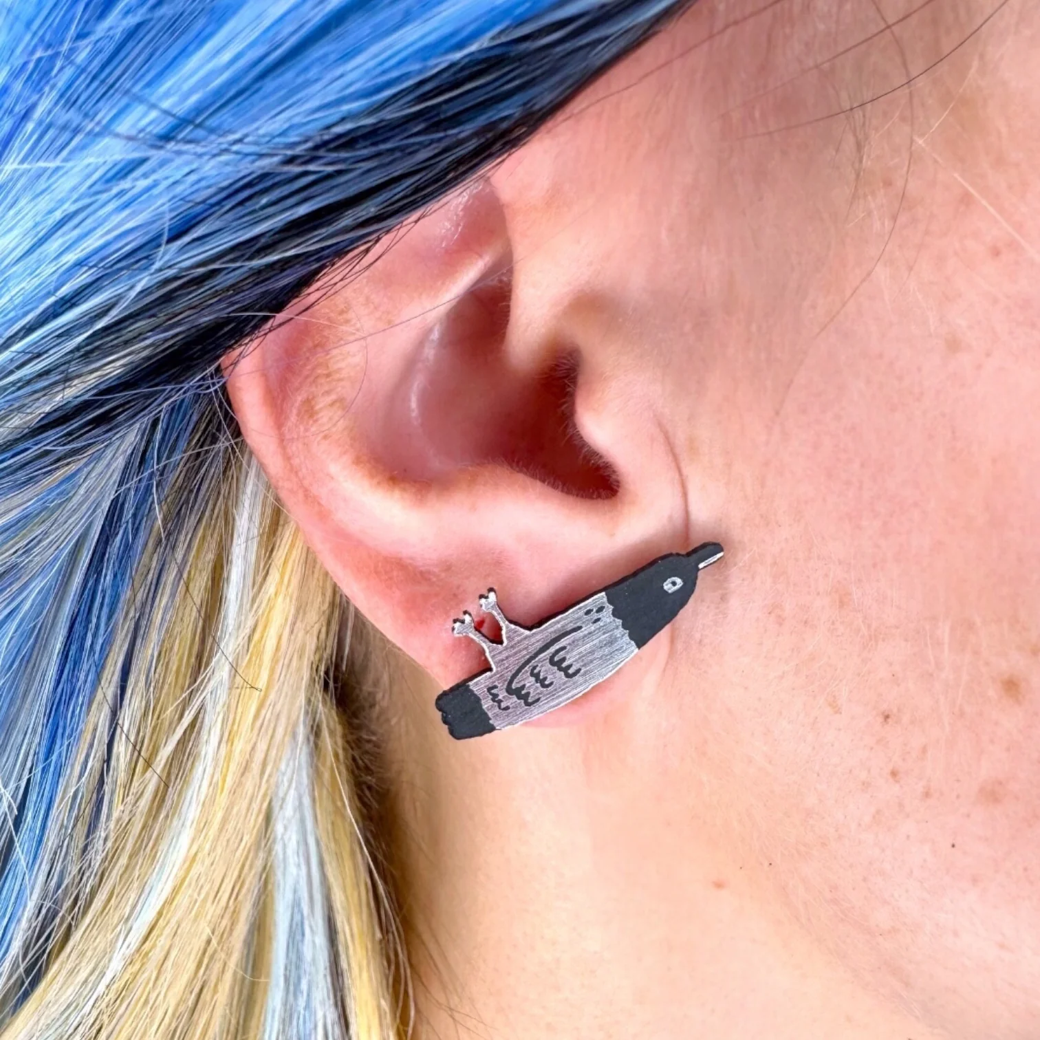 Gemma Correll Pigeon Earrings - Image 3
