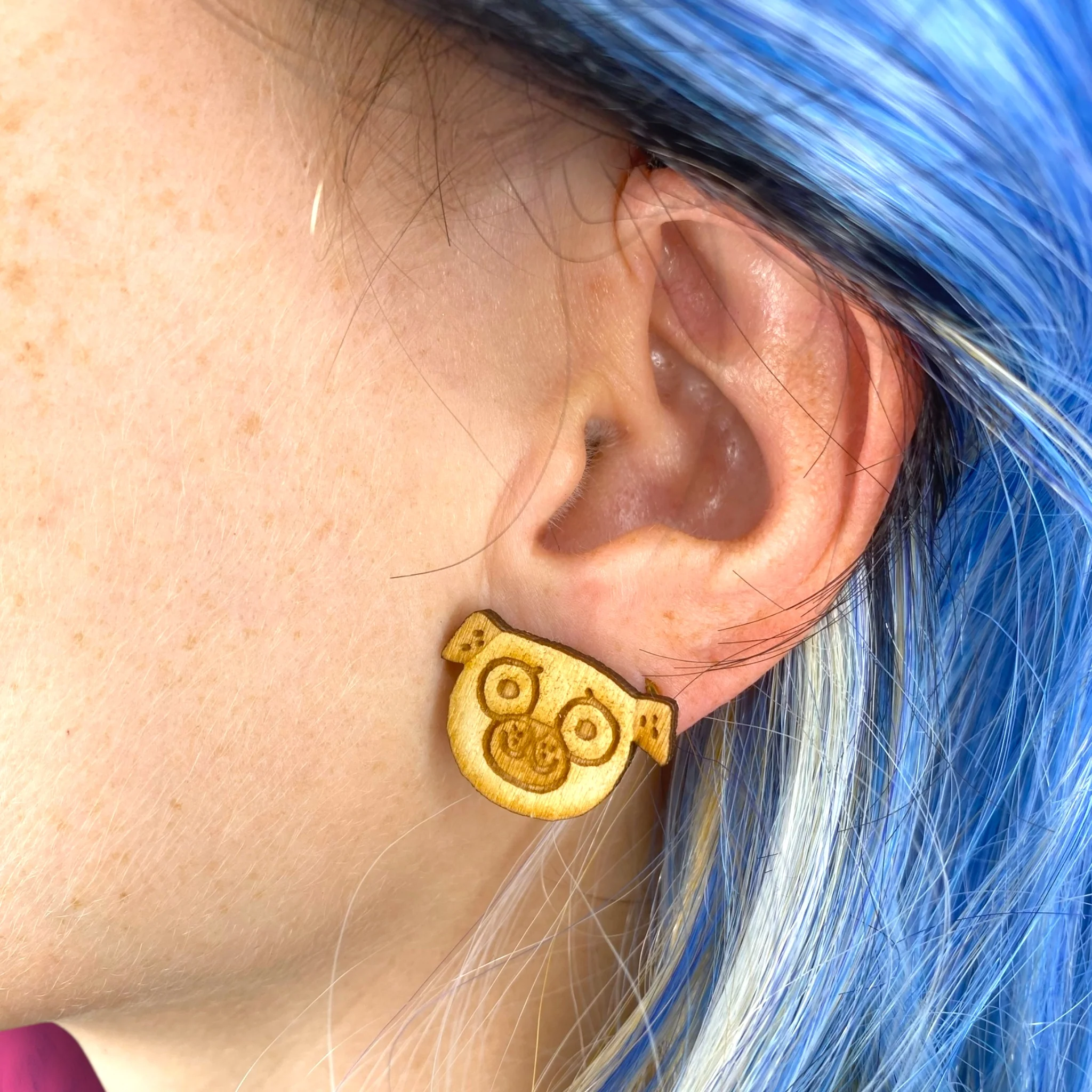 Gemma Correll Pug Face Stud Earrings - Image 3