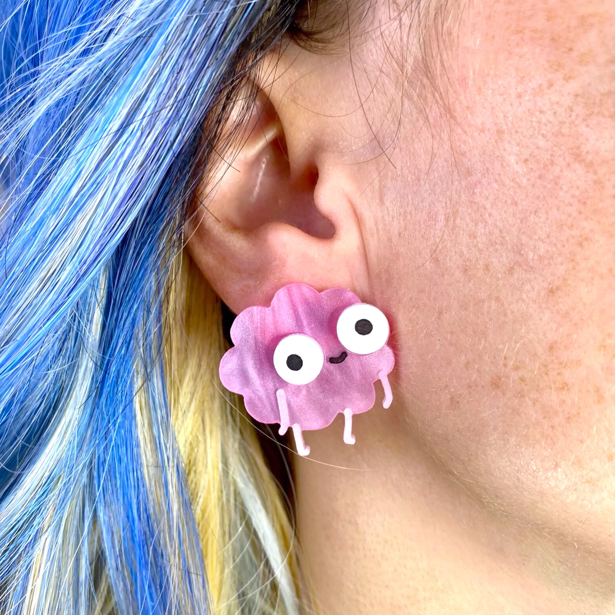 Sarah's Scribbles Happy Brain Earrings