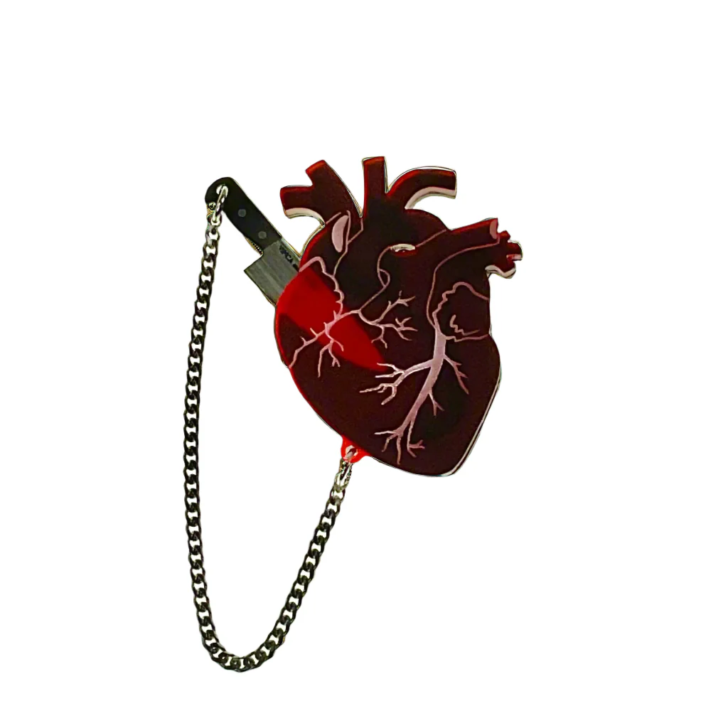 Heart of Aghast Brooch - Drop Dead Red - Image 6