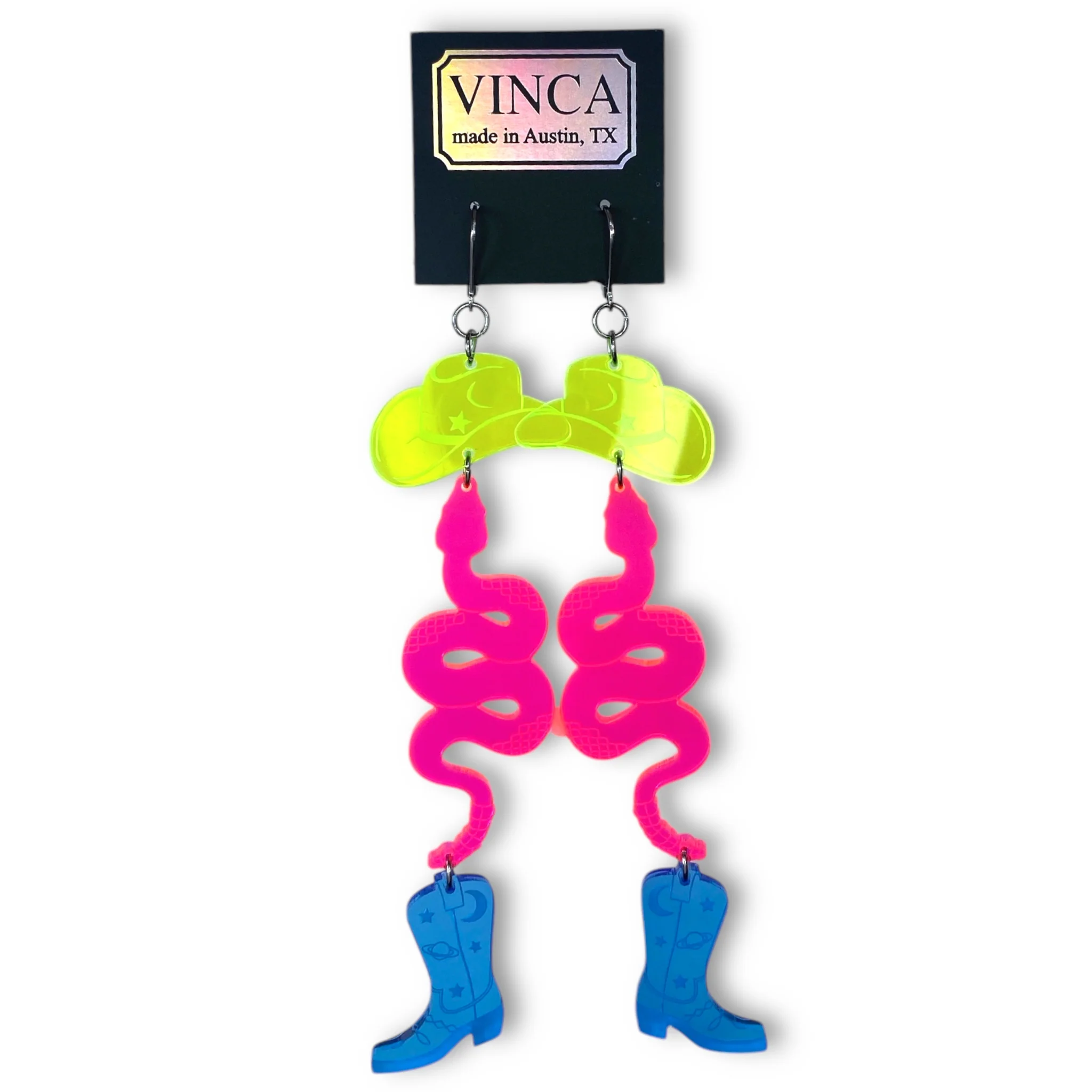 Neon Cowboy Earrings - Image 5