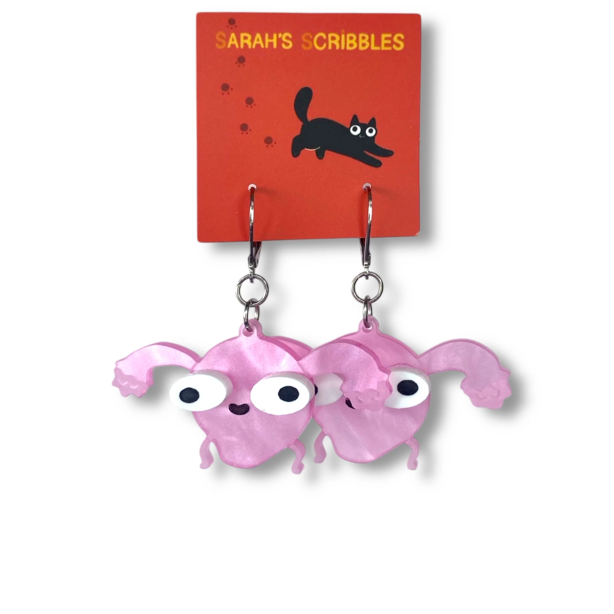 Sarah's Scribbles Uterus Earrings - Image 2